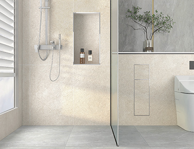 Integrated Stainless Steel Trim Solutions for Modern Wet Room Niche and Wall Cladding