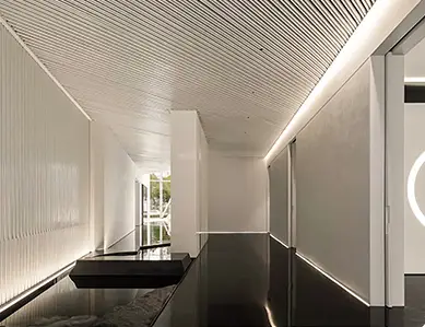 Architectural LED Aluminum Light Profiles in Modern Minimalist Interior Design