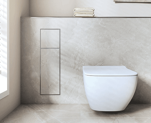 SBK322 Stainless Steel Hidden Niche: Premium Recessed Wall Storage for Modern Bathroom Decoration