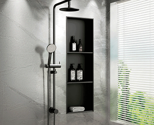 SBK298-600H-300W Stainless Steel Niche with Partition: Premium Recessed Storage Solutions for Modern Interiors
