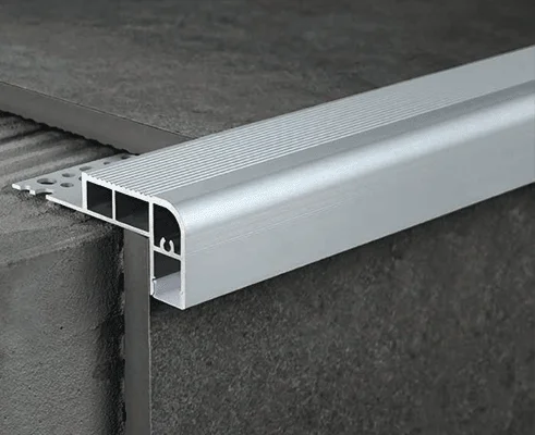 ALE8520 Structural Aluminum Stair Tread Nosings: Heavy-Duty Step Protection and Slip Resistance Solutions